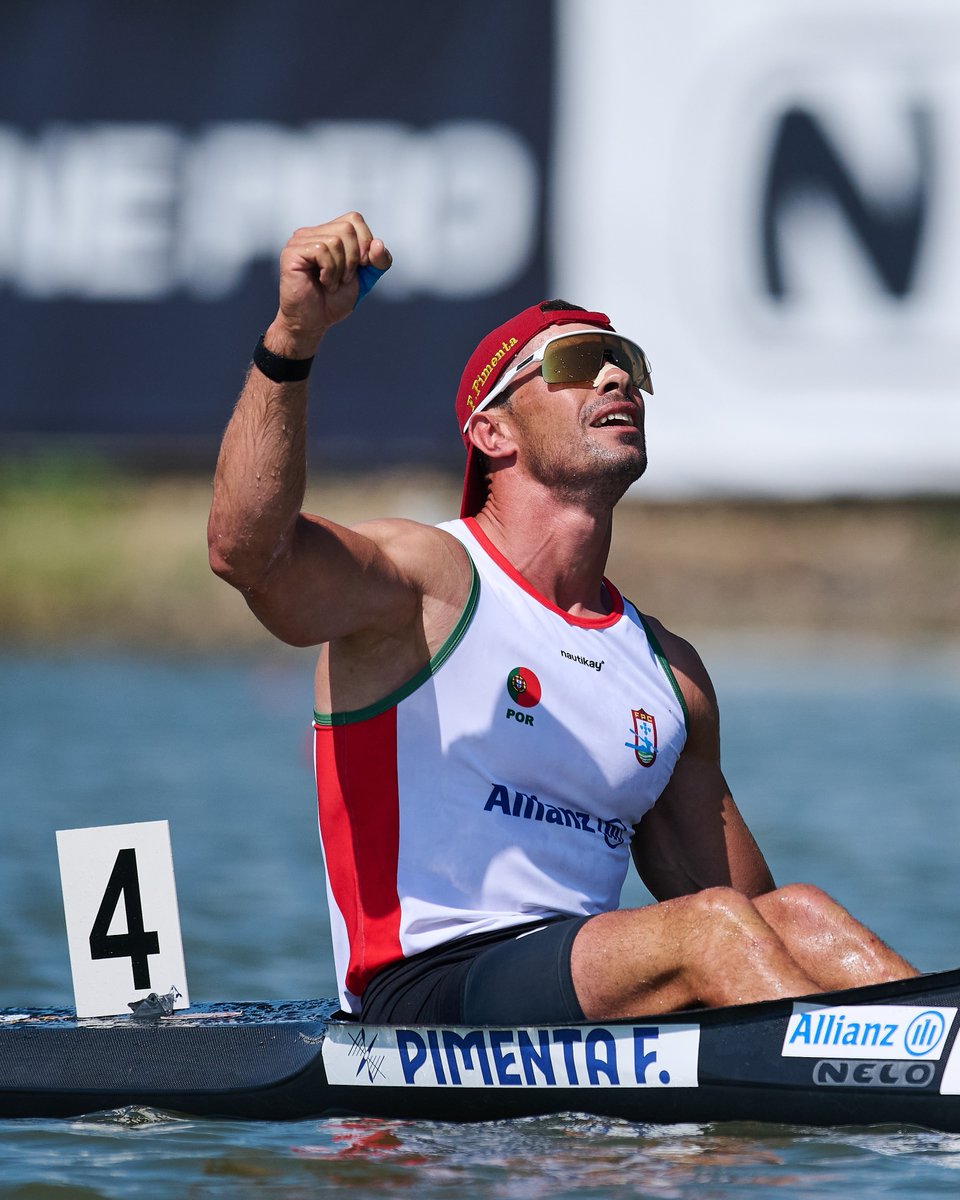 COPPORTUGAL's tweet photo. CAMPEÃO DA EUROPA OUTRA VEZ!! 💥🥇🥇

E vão dois 𝑶𝑼𝑹𝑶𝑺! Fernando Pimenta sagrou-se campeão da Europa em K1 5000m, em Racice, revalidando o título conquistado em 2024 👏

#COPortugal | 📸 Kanoe cz https://t.co/p9ml3yQ8XJ