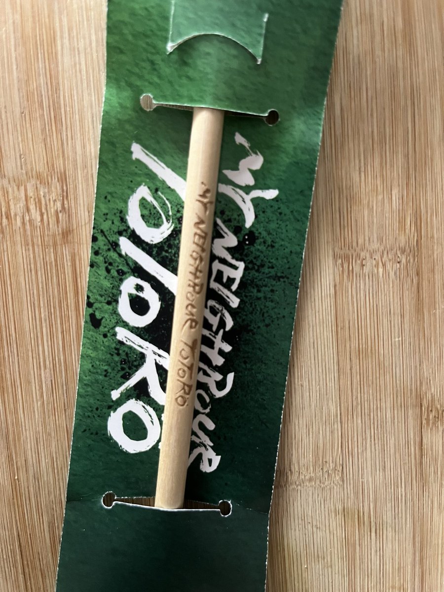 PaulPhear's tweet image. In March at the charming and impressive @totoro_show the pencil I was gifted had some seeds on a stick attached to it. I popped them a tin mug (which is a souvenir of when I was a walk-on in @aninspector) with a bit of earth from my garden.  3 months later something has grown..