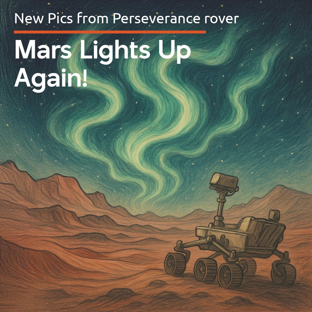 KinetXSNAFD's tweet image. 🌌🚀 In March 2024, Perseverance captured the first visible-light aurora on Mars, revealing how solar storms impact the atmosphere  ➤  abc.net.au/news/science/2… 

📡 Silent Mars, but the sky is alive with stories. 

#KinetX #SpaceNavigation #Mars #Auroras