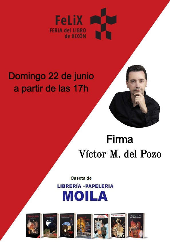 victormdelpozo's tweet photo. Segunda y última firma en la Feria del libro de Gijón. ¡Comenzamos! https://t.co/Jx73ekqw5r