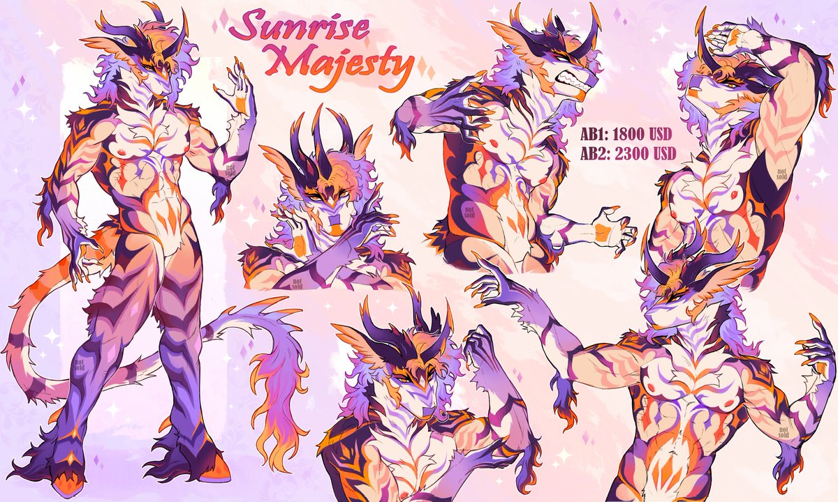 The Sunrise Majesty Adoptable - More info below!! ✨️