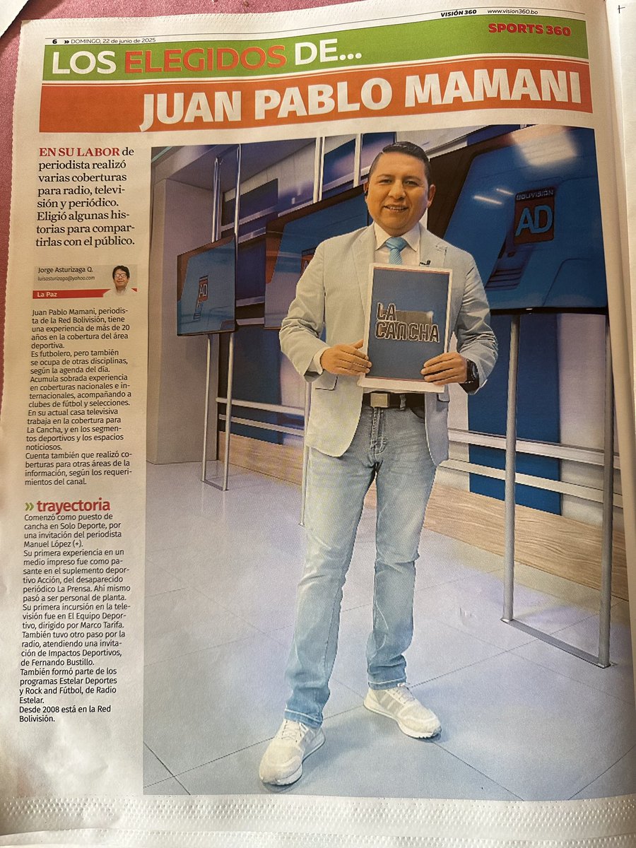 jpablomamani's tweet photo. Gracias a @Sports360Bol 🙏 https://t.co/1fzJgV54Xf