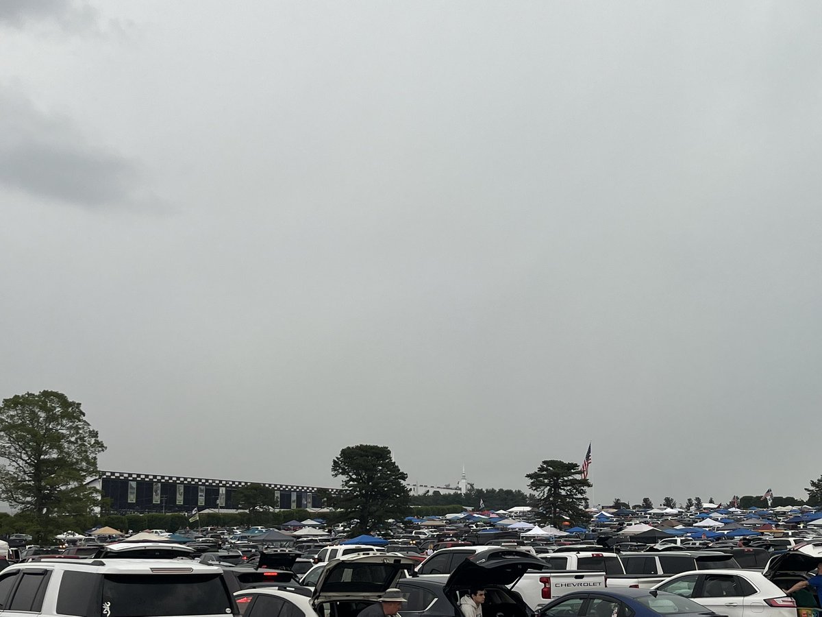 A storm is passing by Pocono Raceway now… Let’s hope it clears out quickly! We’re ready for some racing!!