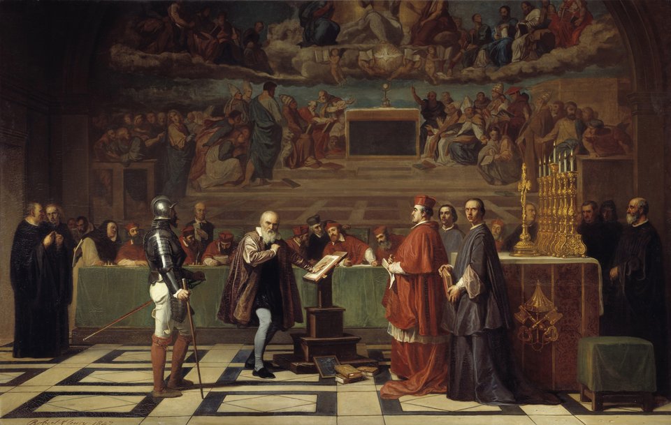 #OTD in 1633, the Holy Office in Rome issued a sentence condemning Galileo Galilei, who was found "vehemently suspected of heresy":

"that is, of having held and believed a false doctrine contrary to the Holy and Divine Scriptures, that the sun is the center of the earth and that