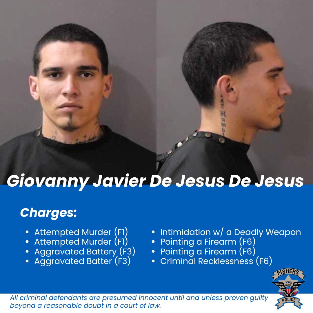 On June 21, the Fishers Police Department responded to the 9300 block of Benton Drive for the report of a shooting.  Officers arrived to find a female victim who had been shot multiple times.  The victim was holding an infant at the time.  Officers immediately rendered aid to the