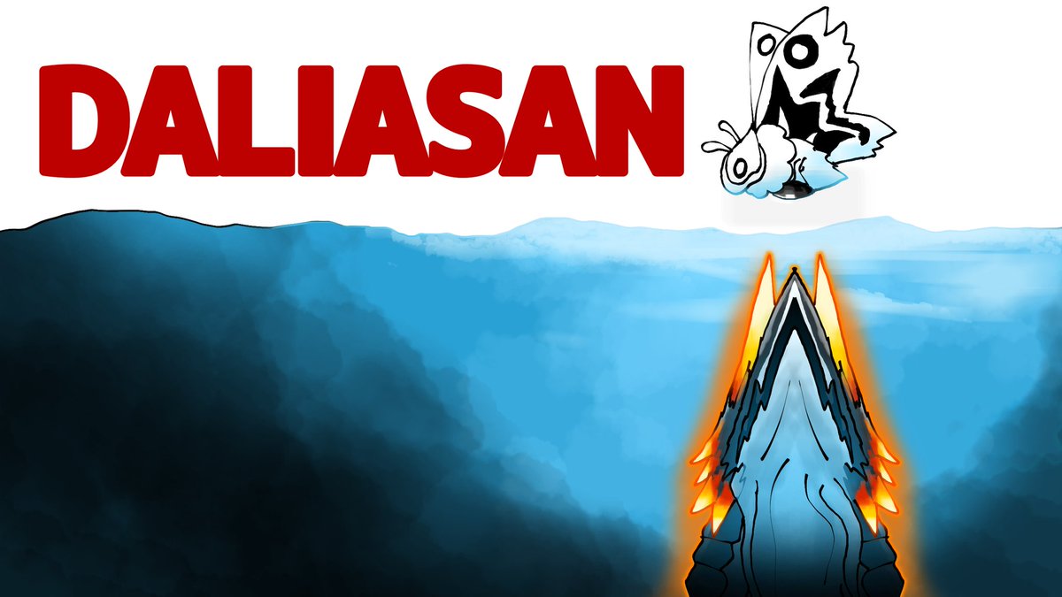 Daliasan as JAW Movie poster

#Daliasan #TheBattleCats #BattleCats #にゃんこ大戦争 #貓咪大戰爭 #냥코대전쟁