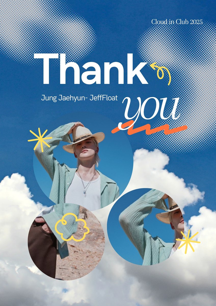 This little sky changed me softly, sweetly. I’m Jung Jaehyun, ready to keep floating this time, toward a brighter sky. Thank you for being my cozy chaos, Cloud Club. You'll always be a soft corner in my story 💬