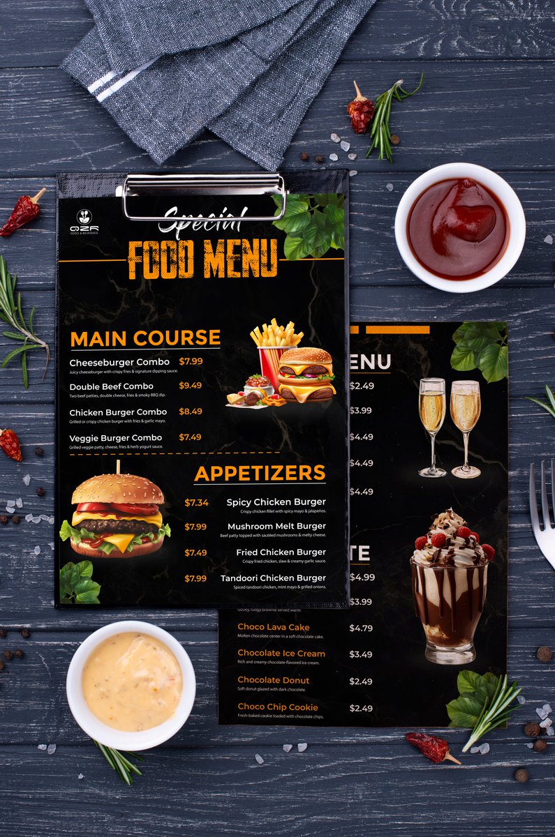 SaifullahQzr's tweet image. Restaurant Menu Layout Template.
Project Link: behance.net/.../Food-Menu-…...
WhatsApp: wa.me/+8801711251510
Our website Check Here quazarr.com
WhatsApp: wa.me/+8801816039740
#foodmenu #resturantmenu #resturantreview #foodbusinessmenu #CreativeMenuDesign