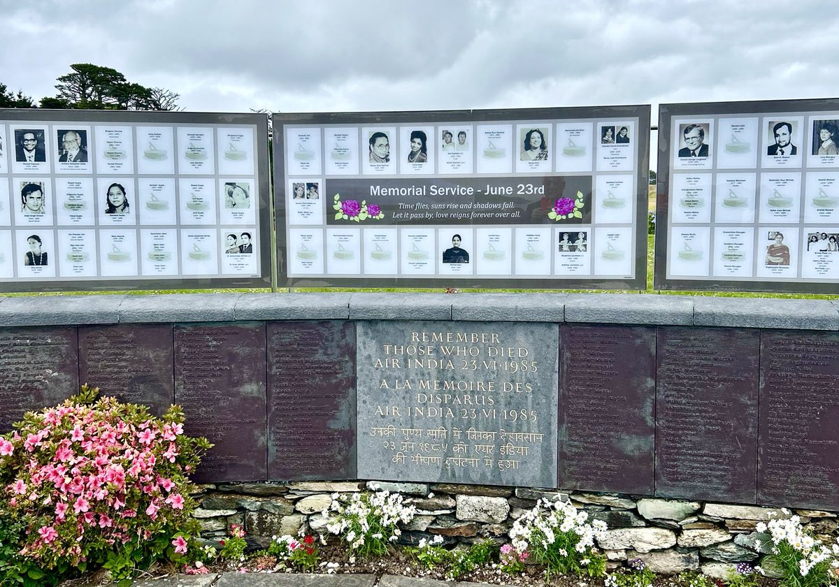 BobRae48's tweet photo. A quiet morning in Akahista, Ireland, will be back tmrw for the June 23 ceremony.  Have had a reunion with many friends - 40 years ago terrorists living in Canada put a bomb on an Air India plane departing Vancouver killing 329 people.  2 more people died in Narita airport. https://t.co/blzsrelbXl