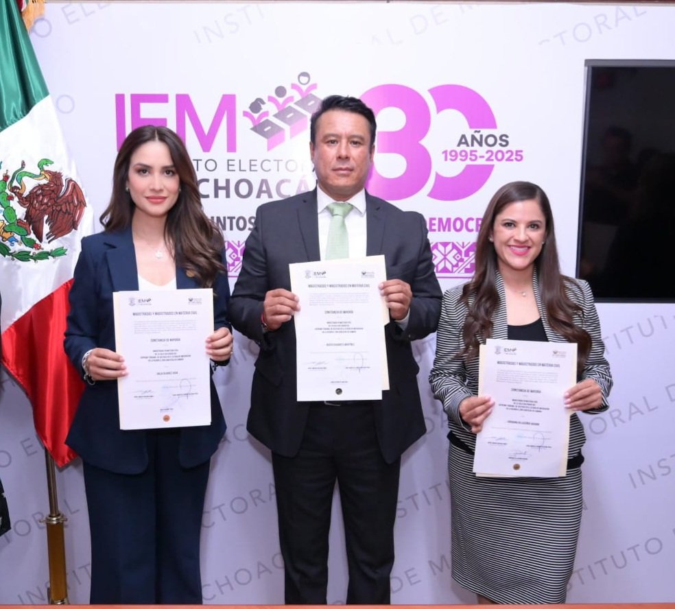 Nueva Integración de la Sala Regional #6, en Material Civil del Supremo Tribunal de Justicia del Estado de Michoacán.
