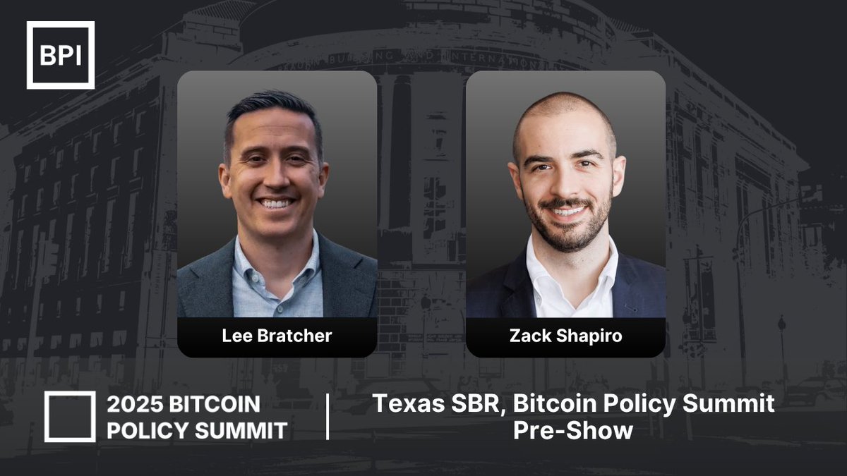 🚨 SPACES: Texas SBR, Bitcoin Policy Summit Pre-Show 🗓️ Tomorrow – Monday  (6/23) @ 11 AM EDT 🎙️ @zackbshapiro × @lee_bratcher Texas just made  history by signing the Strategic Bitcoin Reserve Bill —