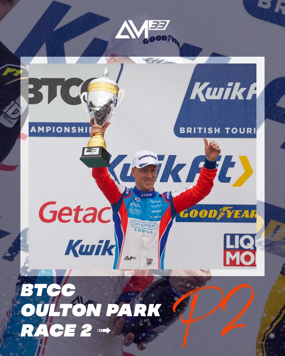 Adam Morgan (@adammorgan33) on Twitter photo Back on the podium and what a place to do it! ๐ฅณ Mega race and thrilled for the team! ๐
One to go, starting P8 - maybe in the wet? ๐๐ง๏ธ
#BTCC โข <a href="/Excelr8M/">EXCELR8 Motorsport</a> โข #Racing Back on the podium and what a place to do it! ๐ฅณ Mega race and thrilled for the team! ๐
One to go, starting P8 - maybe in the wet? ๐๐ง๏ธ
#BTCC โข <a href="/Excelr8M/">EXCELR8 Motorsport</a> โข #Racing