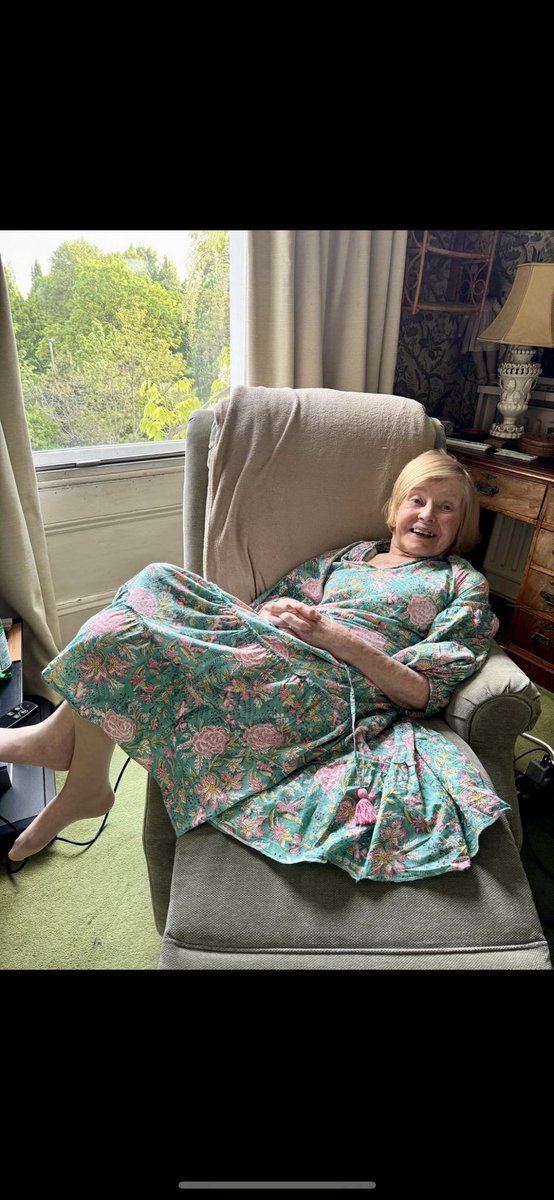 Thank you for all the good wishes for Ma’s birthday. Just taken her a 93rd birthday cake. Not many people get one of those. 

Here she is putting her feet up.