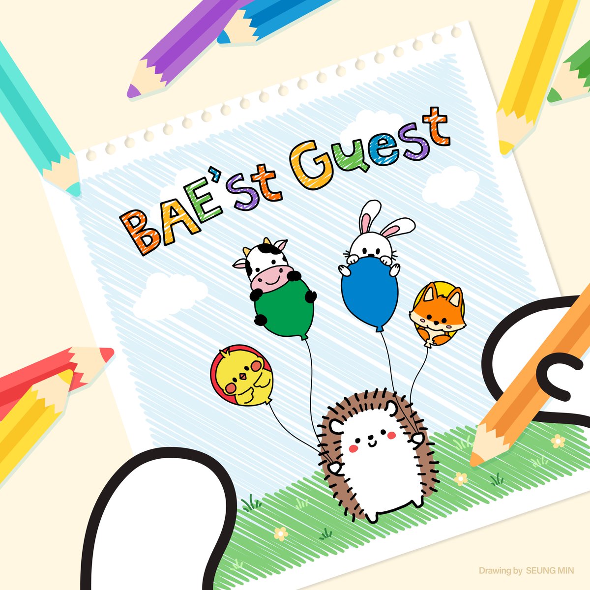 2025 BAE SEUNG MIN 1ST FAN MEETING
[BAE’ST Friends] Guest Spoiler

승민이가 그려낸 풍선 속 동물 친구들
7월 13일, 골드니스가 제일 먼저 만나볼 수 있어요👀
🐥🐮 2PM / 🐰🦊 6PM 출동 예정💨💨

#BAESEUNGMIN #배승민 #BAESTFriends
#GoldenChild #골든차일드