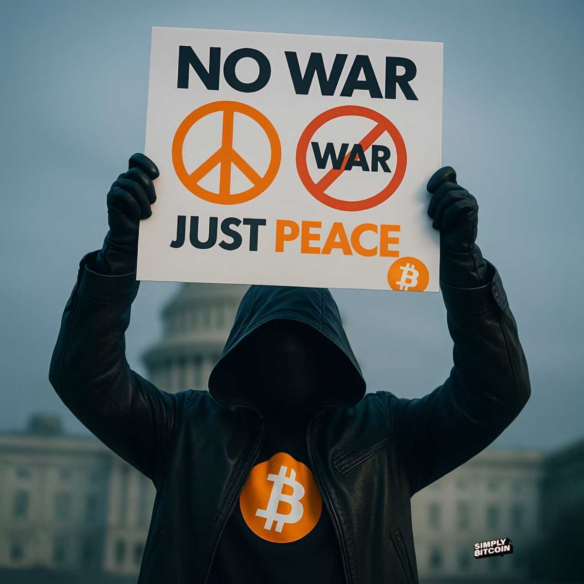 Bitcoin makes war unaffordable.