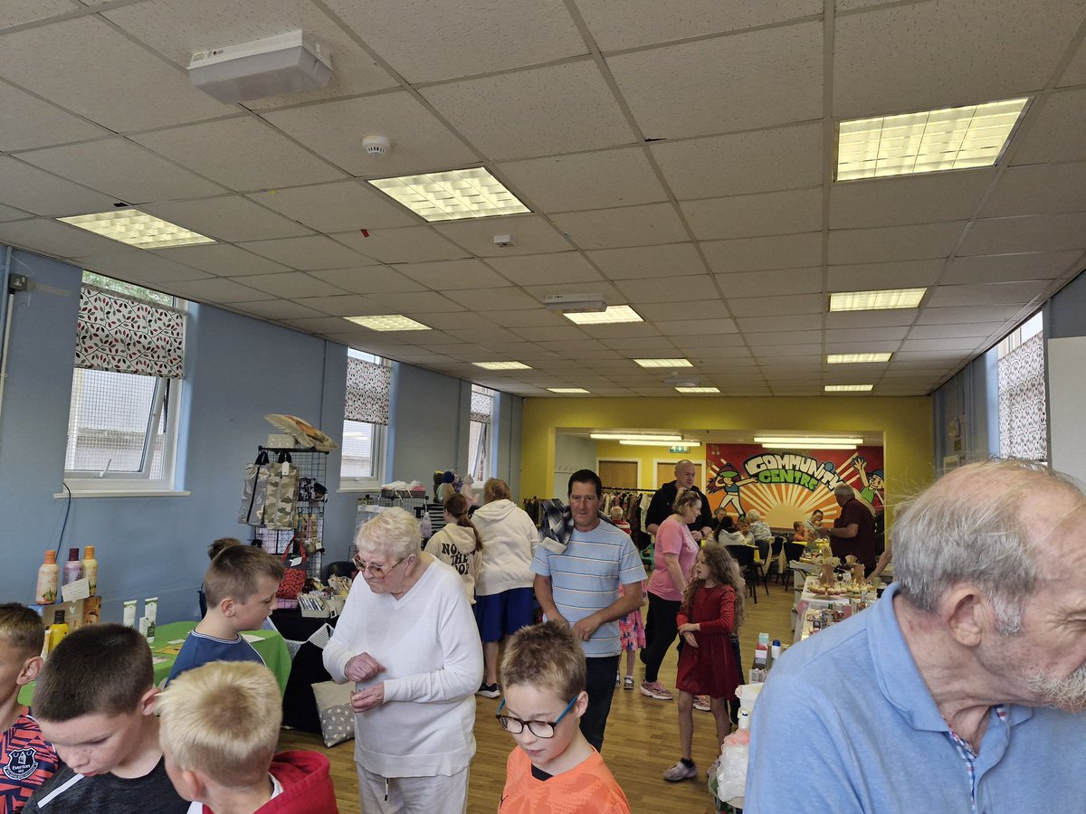 Great turnout to the #Crossens Community Centre summer fayre today despite the dodgy weather. Always a lovely event for families