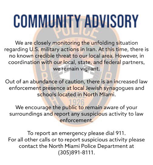 North Miami PD tweet media