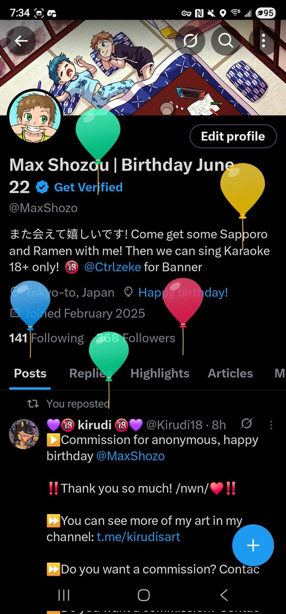 一年が経ち、また誕生日がやってきました。