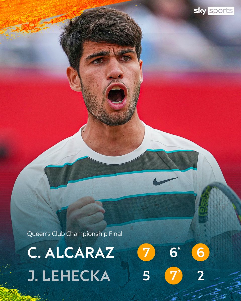 Alcaraz is the champion at Queen's 🏆