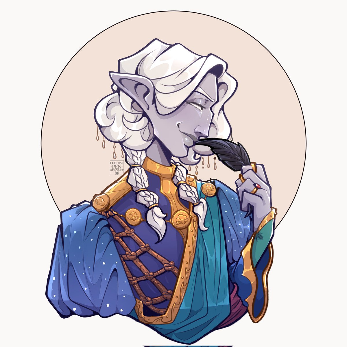 Jellyfish 🪼

His name is actually J'el and started as a jokey Drow OC and now I'm attached to him.
#dnd #OriginalCharacter