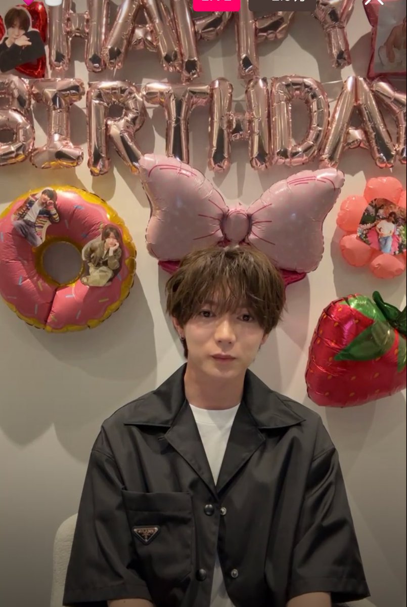 ____753x's tweet photo. リボンついてるからミニーちゃんになってる しめちゃんお誕生日おめでとう🎂💗 https://t.co/vzypW8rBCS
