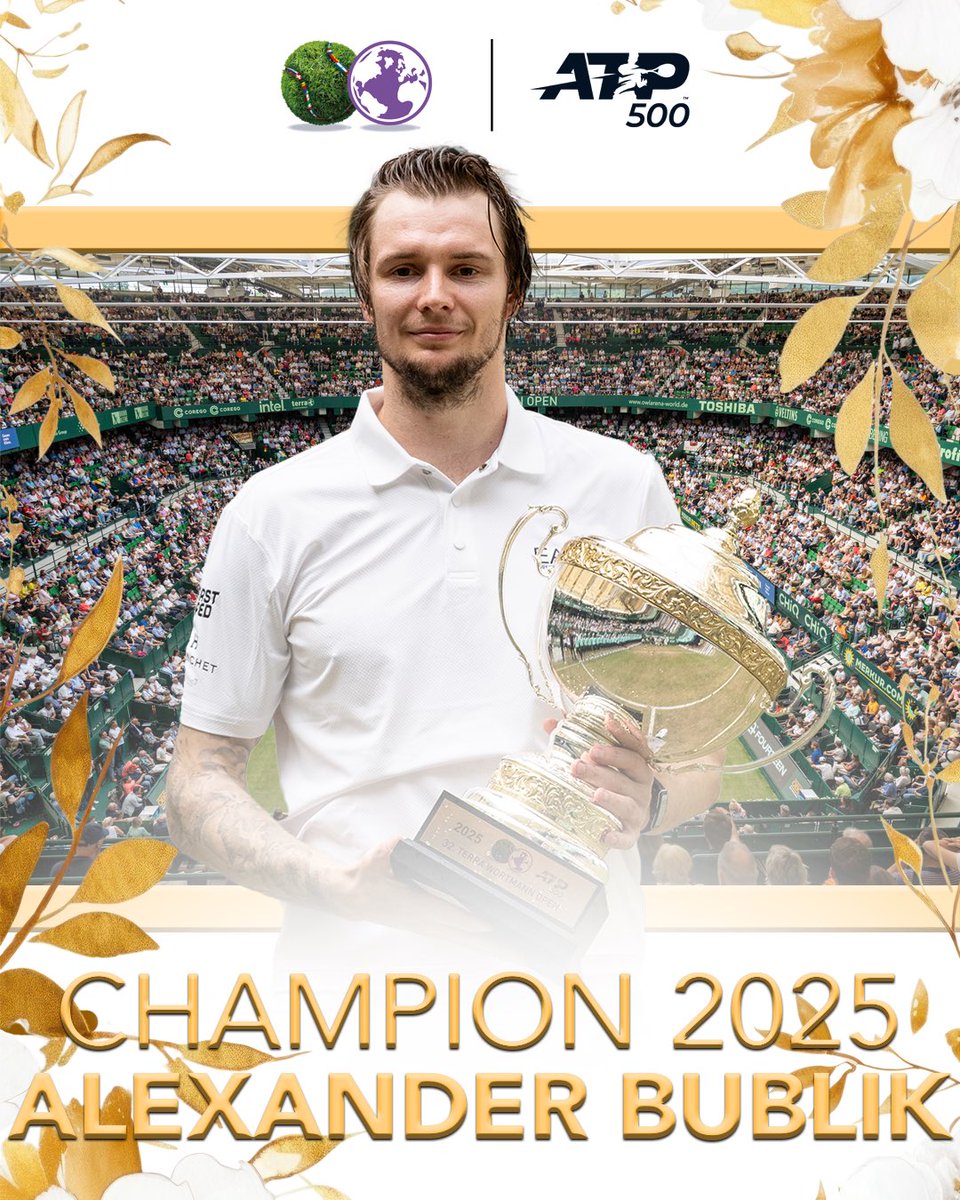 OUR NEW CHAMPION! 🤩🔥🏆

#tennis #atp #atphalle #TWO25 #sport #centercourt #bublik #final #champion