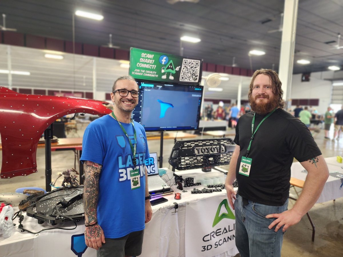 TflingWorkshop's tweet photo. Thank you to @Laser3DCNC and @Creality3DSCAN for the fascinating demonstration and the opportunity to get hands-on with the Raptor Pro. https://t.co/LW5UkwYM0a