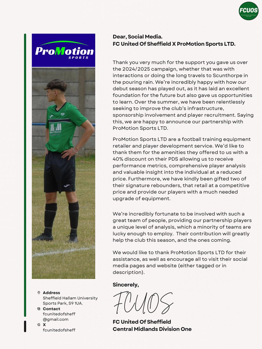 FC United Of Sheffield tweet media