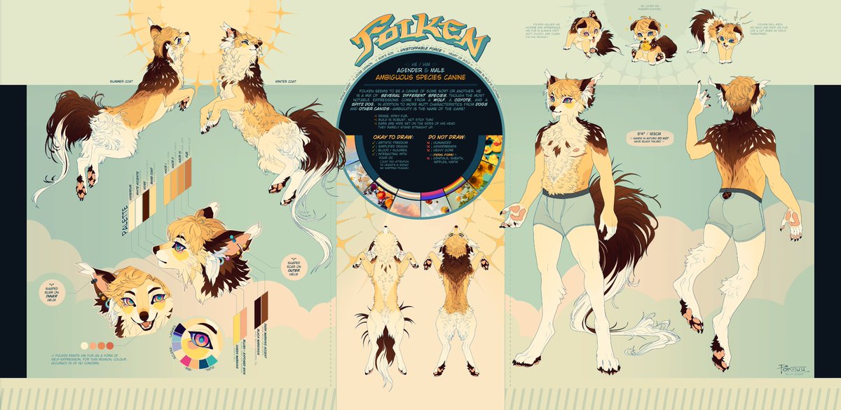 solytuu's tweet image. NEW FOLKEN REF!! just in time for art fight :3