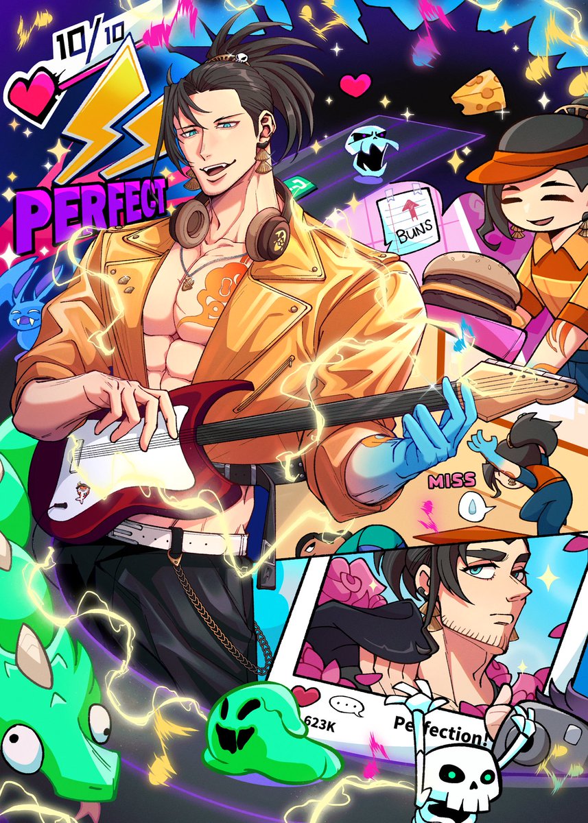 Congrats!! 🥳 Here's my art for the project! Choosing my beloved cute music game to draw is really fun!
——
#BirthdayKoi2025 #JosuijiArt