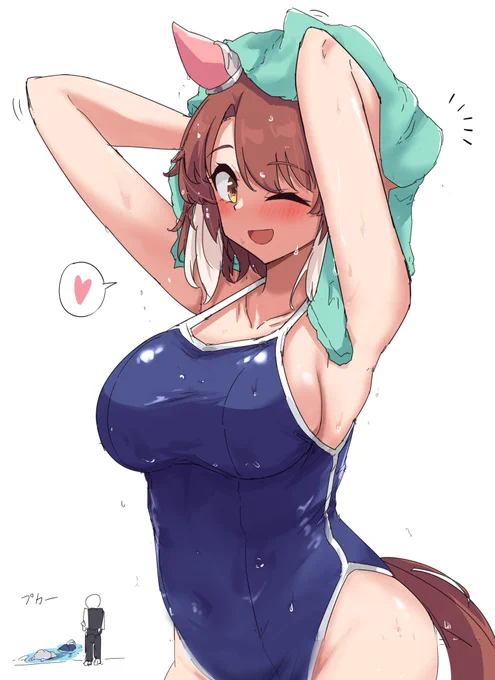 トレーナーと目が合って嬉しいね