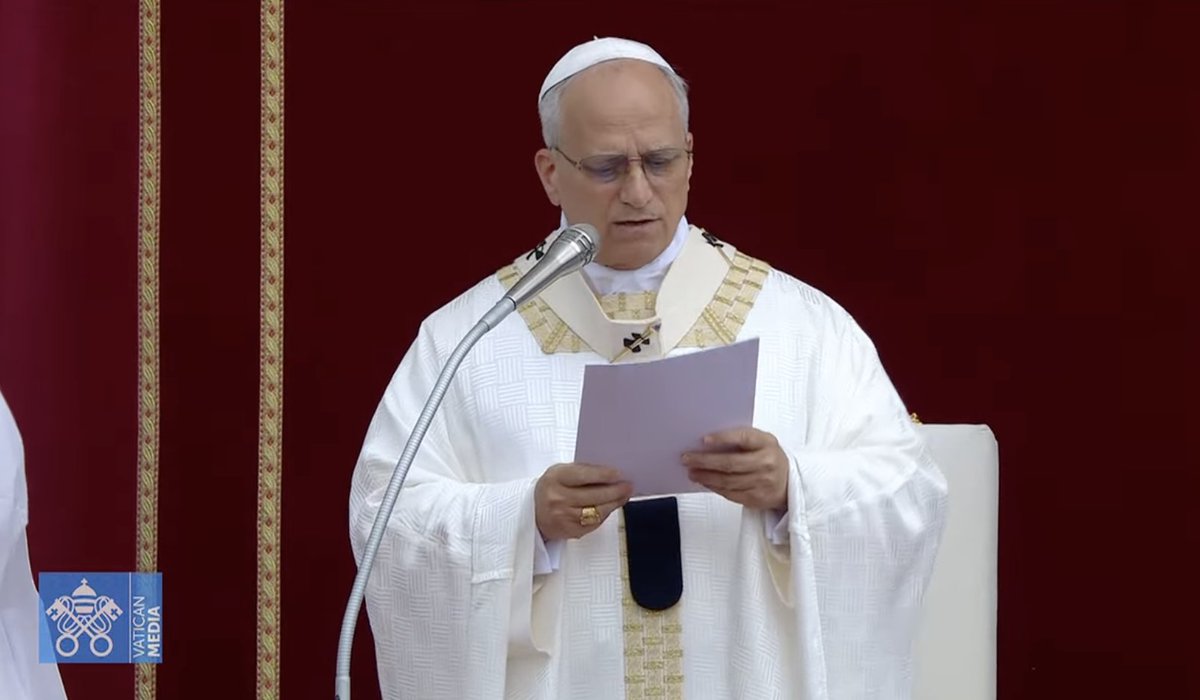 CatholicNewsSvc's tweet image. #PopeLeoXIV commenting on the Gospel account of the multiplication of the loaves and fishes: "Where the Lord
is present, we find all that we need to give strength and meaning to our lives."