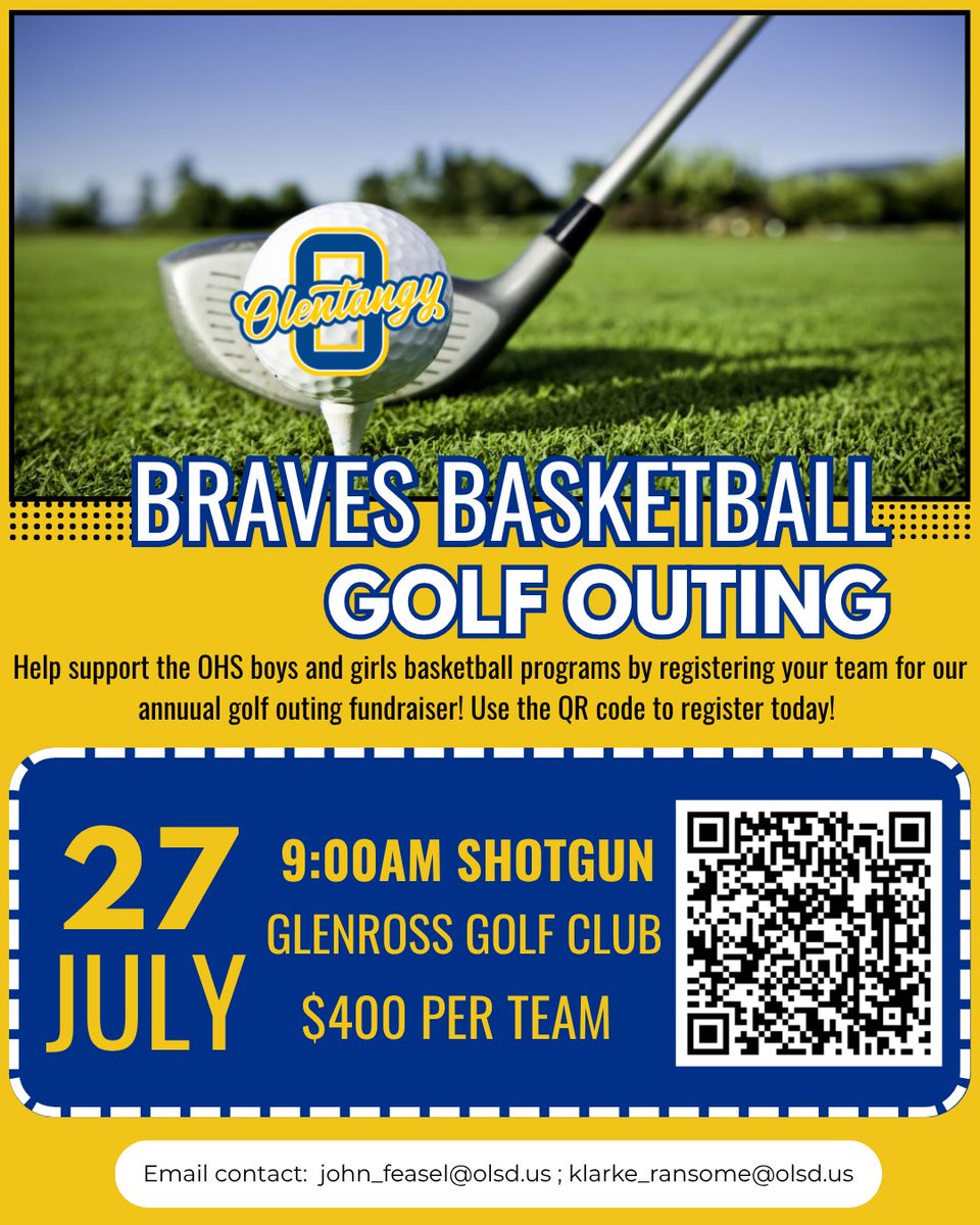 We would love for anyone to play, sponsor or spread the word about the First Annual Boy’s and Girl’s Basketball Golf outing! Love to have all the oldtimers come back and play and be a part of the program! 

Go Braves!!