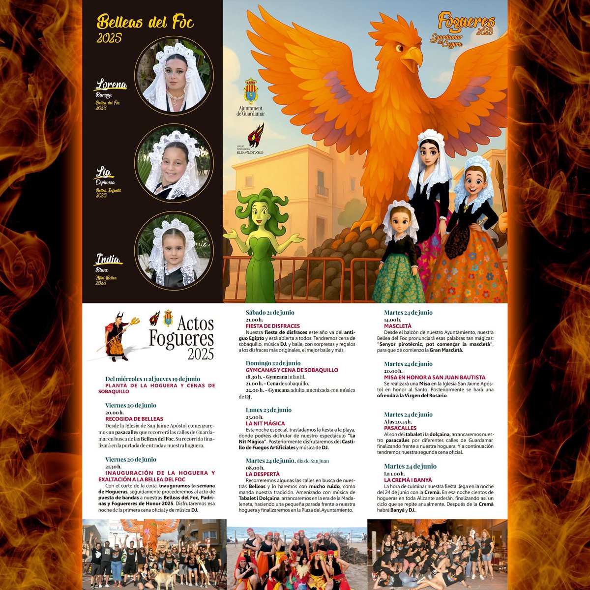 Guardamar_'s tweet image. Os dejamos el programa de Hogueras de #Guardamar 👇