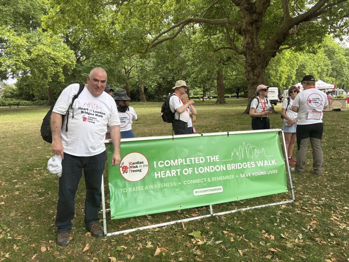 #cryheartoflondonbridgeswalk complete in memory of Joe. Raising money and awareness of <a href="/CRY_UK/">CRY</a>