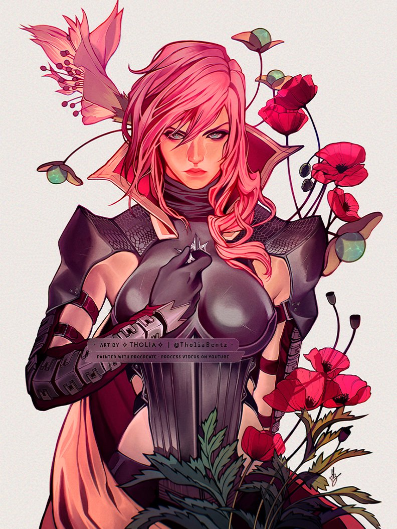 Pink hair &amp; Poppies ✨🌸
#FinalFantasy
