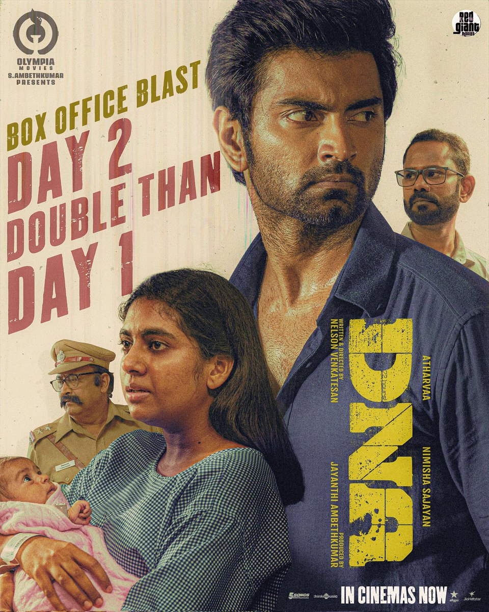 Content always wins❤️❤️
Day2 &gt;&gt;&gt; day1 
Super one don't miss guyz 
#DNAMovie