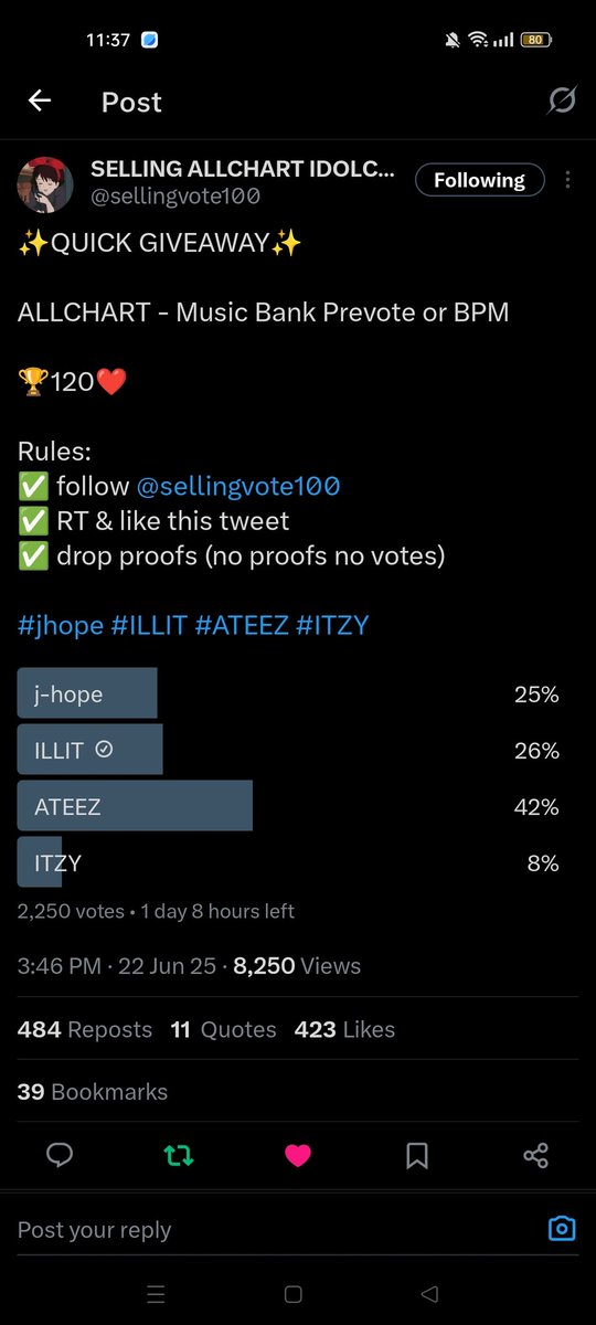 izllits's tweet photo. @sellingvote100 #illit https://t.co/wncLj2owW6