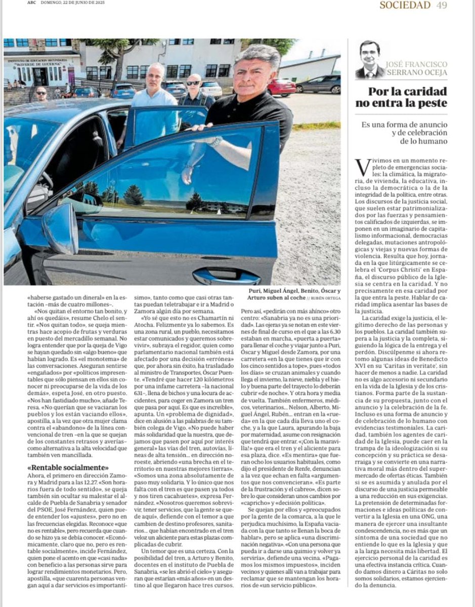 📰<a href="/abc_es/">ABC.es</a>  dedica 2 páginas a #SanabriaAV: “Al quitar el tren están vaciando los pueblos”
Lo dice Pepe Fernández Blanco, alcalde de Puebla: 
“Nos han arruinado las mejores tierras y ahora nos acusan de insolidarios”
Se acabó.
La España Vaciada ya no calla.
#RenfeEntierraSanabria