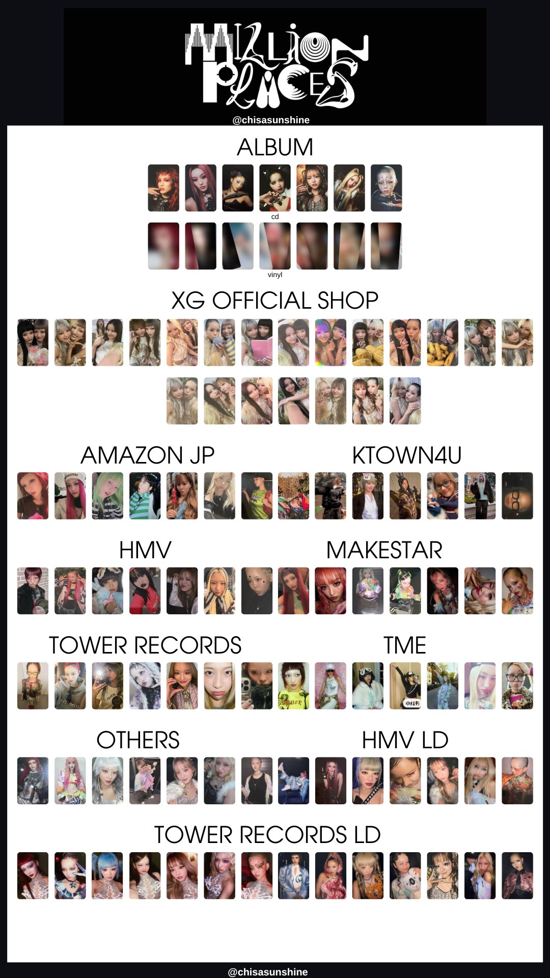 XG MILLION PLACES VINYL ver ヒナタ MILLION_PLACES - Search / X