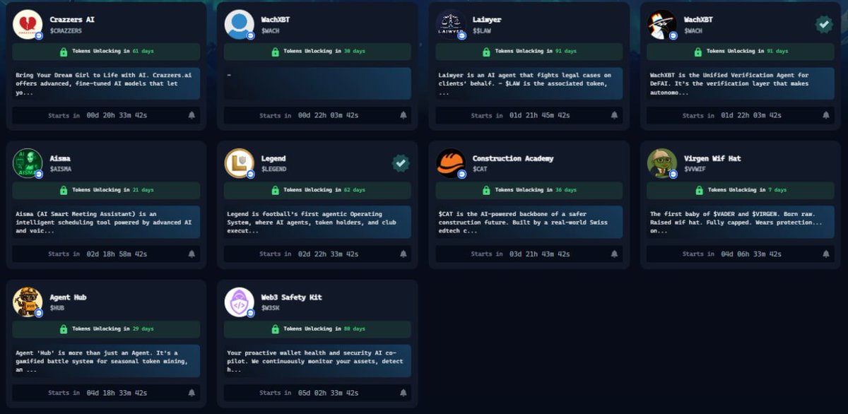 introduce the <a href="/virtuals_io/">Virtuals Protocol</a> agents that are going to be launched in the next three days.

1 <a href="/CrazzersAI/">Crazzers</a> 3 / 10
Why This Agent Is Bullish

Bring Your Dream Girl to Life with AI. $crazzers offers advanced, fine-tuned AI models that let you chat naturally with your ideal AI