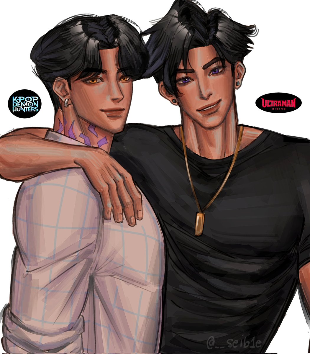 Jinu meets Ken Sato 🤭 
#KPOPDEMONHUNTERS #ultramanrising