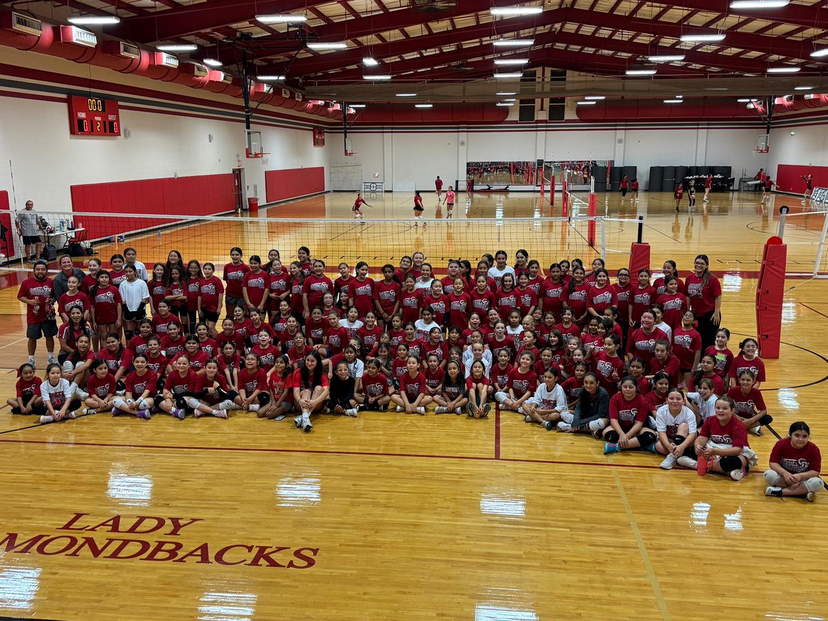 Sharyland Pioneer celebrated their annual volleyball camp with great success! 250 campers came out to learn,  grow and shine! The future is looking bright for the Sharyland Pioneer Diamondbacks!