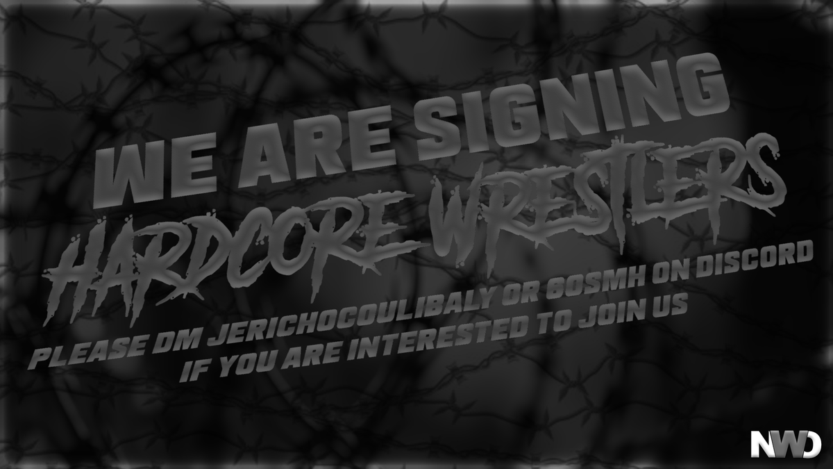 NWO || Hardcore Divison

We are looking to extend our Hardcore Roster, please dm @ jerichocoulibaly or @ 60smh on discord if you want to join us !
#NWO2025 #NWOHardcore
