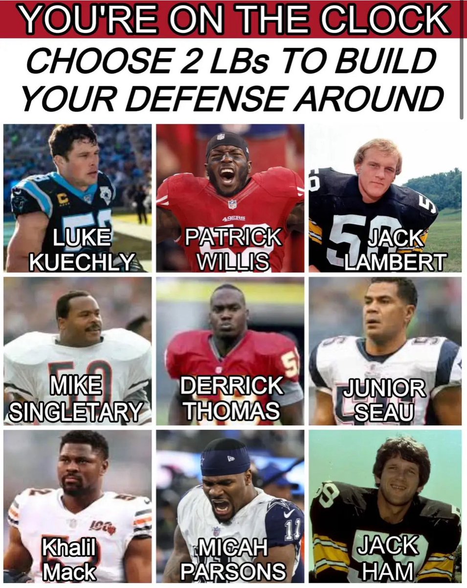 Which LBs are you choosing? 🧐