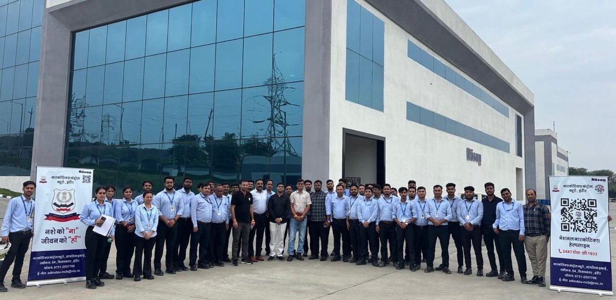 Ncb, Indore (@indorencb) on Twitter photo नशा मुक्त भारत पखवाड़ा
#DrugFreeBharat 🇮🇳
#NCB Indore Zonal Unit
🌟Awareness programme for Pharma officials at Pithampur, MP
🌟MANAS-1933 Helpline Promoted
🌟 E-pledge taken
🌟>60 Attended
<a href="/dg_ncb/">Director General NCB</a>
<a href="/PIBHomeAffairs/">PIB - Ministry of Home Affairs</a> <a href="/narcoticsbureau/">NCB INDIA</a>
<a href="/MPPoliceDeptt/">Madhya Pradesh Police</a> नशा मुक्त भारत पखवाड़ा
#DrugFreeBharat 🇮🇳
#NCB Indore Zonal Unit
🌟Awareness programme for Pharma officials at Pithampur, MP
🌟MANAS-1933 Helpline Promoted
🌟 E-pledge taken
🌟>60 Attended
<a href="/dg_ncb/">Director General NCB</a>
<a href="/PIBHomeAffairs/">PIB - Ministry of Home Affairs</a> <a href="/narcoticsbureau/">NCB INDIA</a>
<a href="/MPPoliceDeptt/">Madhya Pradesh Police</a>