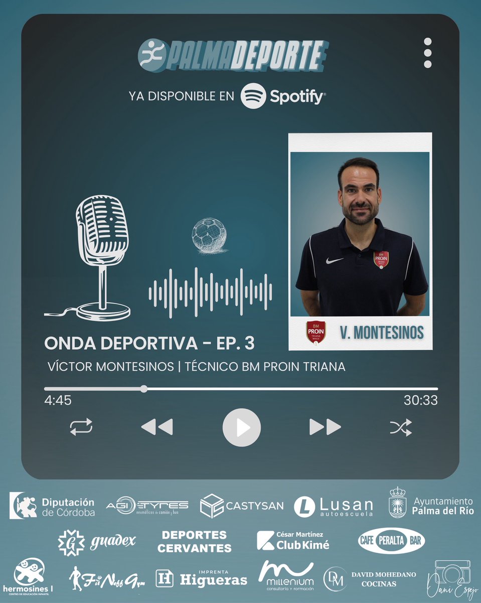 palmadeporte's tweet image. 🎙️🩵🤍 Podcast | ¡Ya tenéis disponible el #EP3 de #OndaDeportiva !

🔗 open.spotify.com/episode/5Stokk…

🗣️ @victormf17 @bm_prointegrada 

#palmadeporte