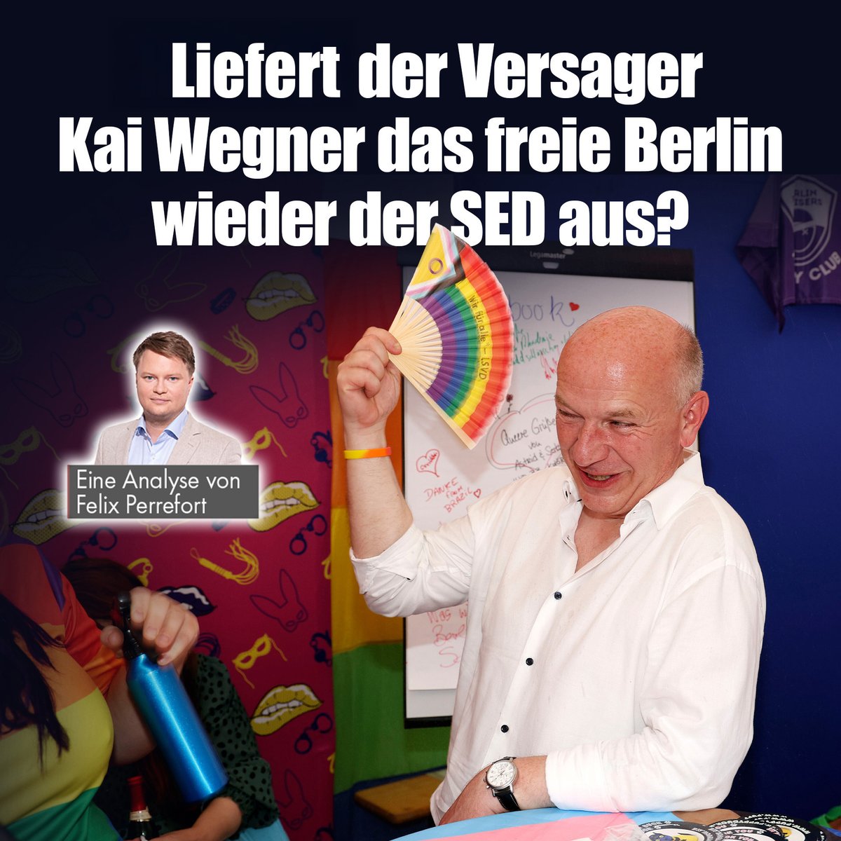 NIUS (@niusde_) on Twitter photo Wegners Regierung ist kein Bollwerk gegen linke Ideologie, sondern hat – im Gegenteil – deren Agenda übernommen. Die Berliner CDU mimt inzwischen den Diversity-Vorreiter, übernimmt Begriffe und Rituale linker Identitätspolitik, analysiert <a href="/FPerrefort/">Felix Perrefort</a>.
nius.de/kommentar/news… Wegners Regierung ist kein Bollwerk gegen linke Ideologie, sondern hat – im Gegenteil – deren Agenda übernommen. Die Berliner CDU mimt inzwischen den Diversity-Vorreiter, übernimmt Begriffe und Rituale linker Identitätspolitik, analysiert <a href="/FPerrefort/">Felix Perrefort</a>.
nius.de/kommentar/news…