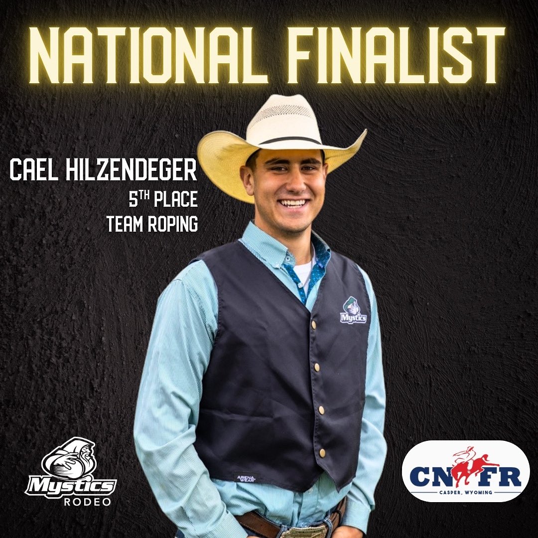 NATIONAL FINALIST

Cael Hilzendeger and his partner Ryan Shepard from Mid-Plains Community College finished fifth in the short go and fifth in the NATION!

Congrats Cael!

#CNFR2025 #MysticNation