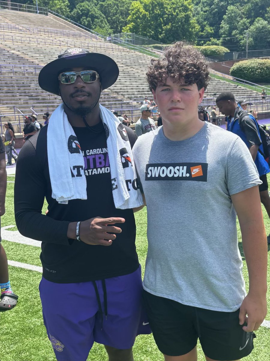 Landon Hollifield (@hollifie1landon) on Twitter photo Had a great camp at western Carolina yesterday, Thanks for the invite!
<a href="/Coach_kwebb/">Coach Kerry Webb</a> <a href="/_CoachGoodman/">Malik Goodman</a> <a href="/CoachDvorchik_/">Evan Dvorchik</a> <a href="/CoachBack21/">Coach Eric Back</a> Had a great camp at western Carolina yesterday, Thanks for the invite!
<a href="/Coach_kwebb/">Coach Kerry Webb</a> <a href="/_CoachGoodman/">Malik Goodman</a> <a href="/CoachDvorchik_/">Evan Dvorchik</a> <a href="/CoachBack21/">Coach Eric Back</a>